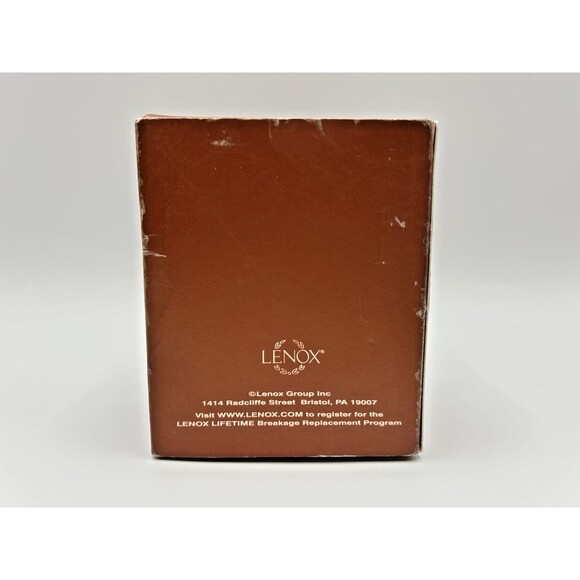 Lenox Just Jingles Porcelain Bow Bell Christmas Ornament Gold Trim with Box - Picture 9 of 10